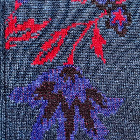 Vintage Grace Navy and Red Floral Cardigan - Picture 11 of 11